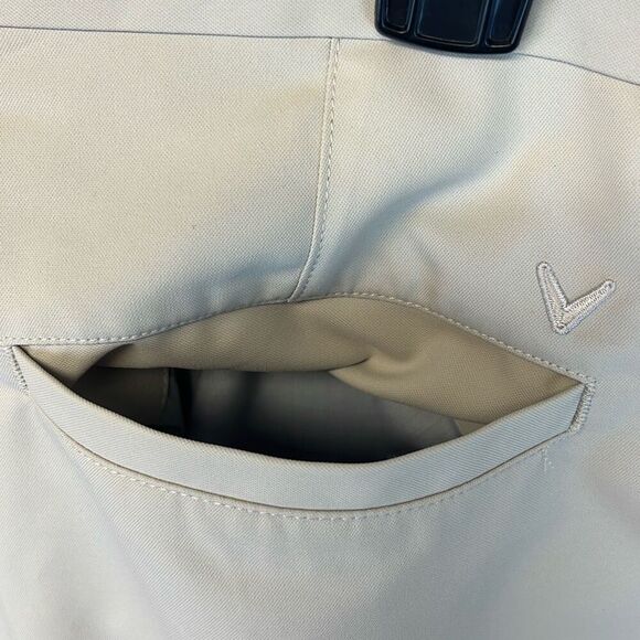 NWT CALLAWAY Shorts Men's Size 36 Beige High-Rise Golf Performance Classic Fit - Picture 11 of 12